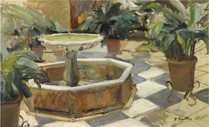 Fuente en un patio sevillano